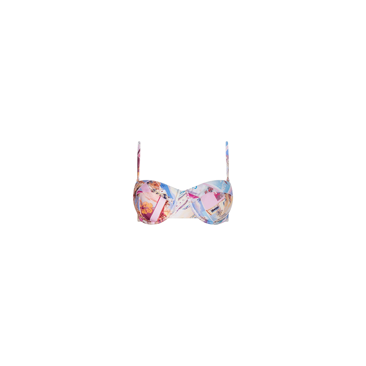 Light Pink Multi Postcard Print