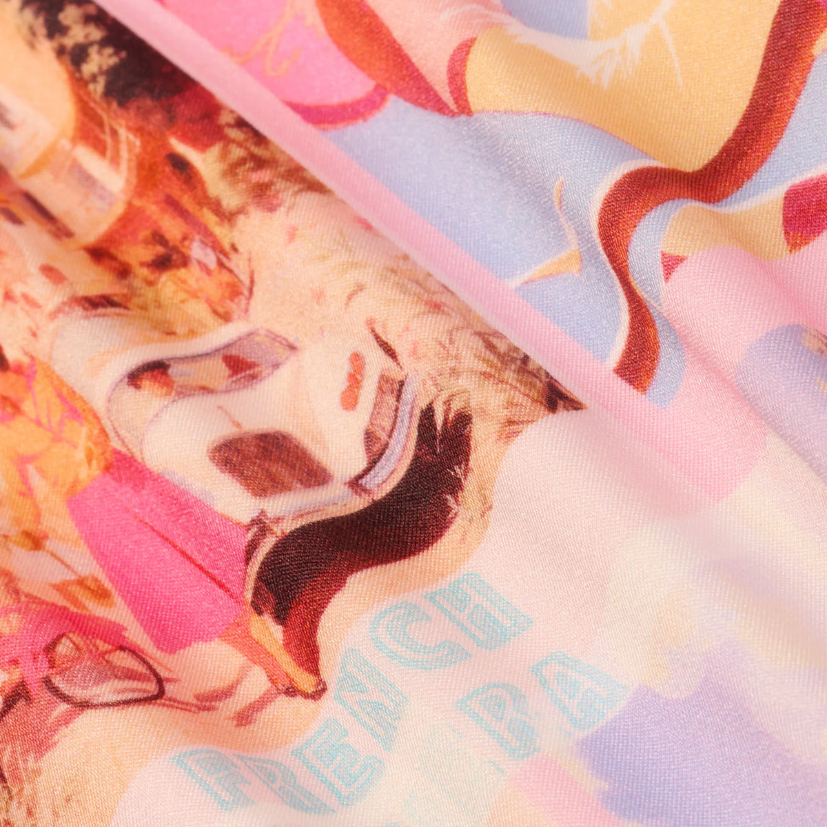 Light Pink Multi Postcard Print