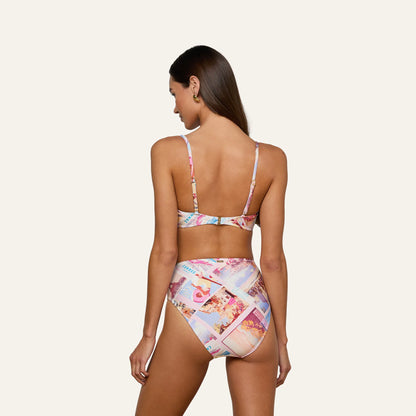 Light Pink Multi Postcard Print
