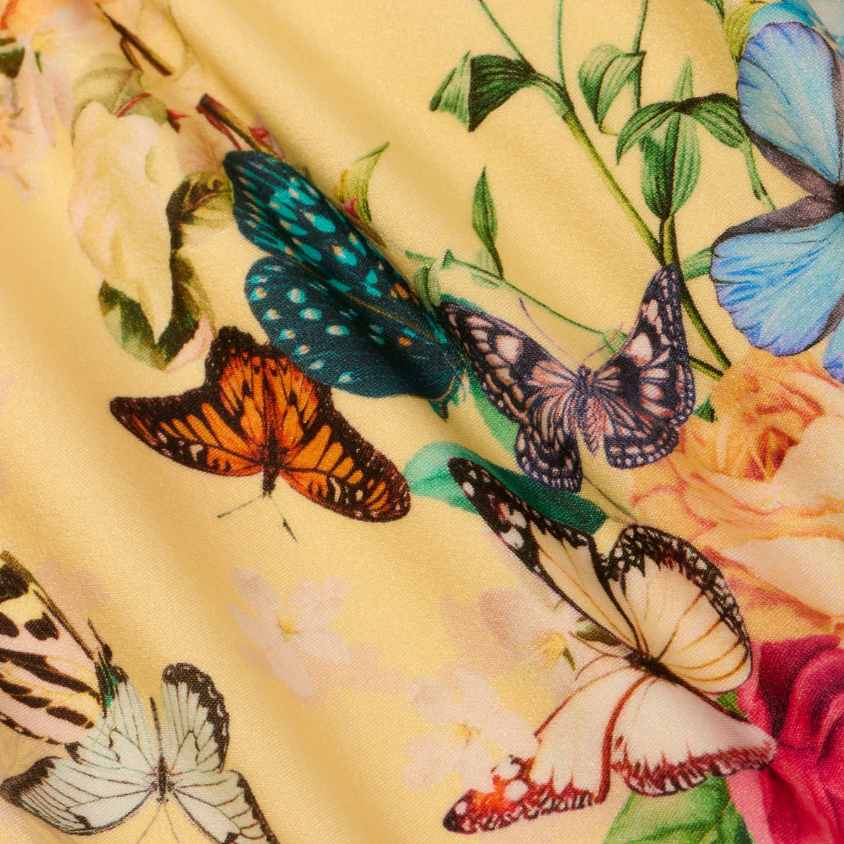 Pale Yellow Garden Butterflies