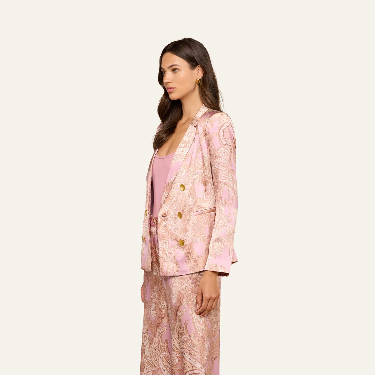 Mauve Multi Traditional Paisley