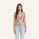 Light Olive Multi Toile Butterfly
