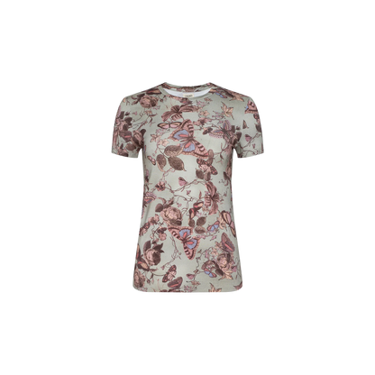 Light Olive Multi Toile Butterfly