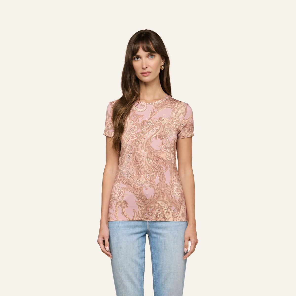 Mauve/Multi Traditional Paisley