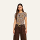 Brown Multi Houndstooth Key