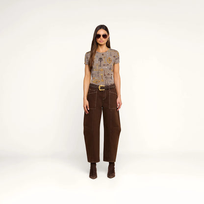 Brown Multi Houndstooth Key