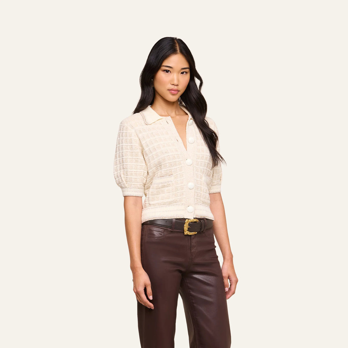 Ivory/Gold Lurex